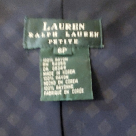 LAUREN RALPH LAUREN Blue & White Dress Size 6P - Picture 6 of 6